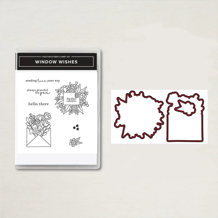 Premium Card Making Stamps and Dies Set - Metal Cutting Dies, DIY Silicone Stamps for Scrapbooking & Paper Crafts - Perfect for Christmas, Halloween, Thanksgiving Cards (5540) - Great for Handmade Greeting Cards, Gift Tags & Home Decor Projects