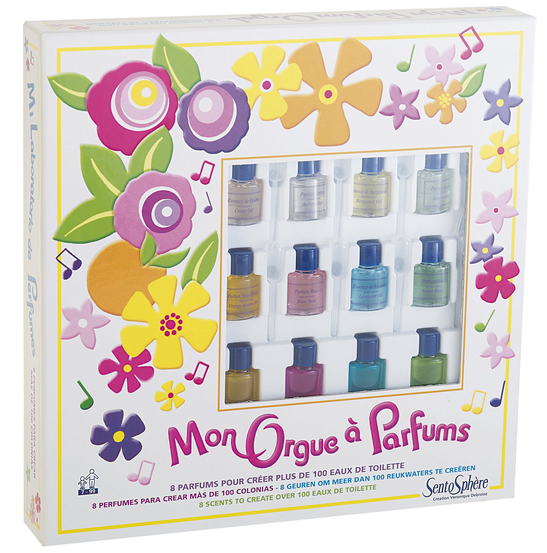 SentoSphere Perfume Maker Kit for Kids - DIY Fragrance Craft Set with 8 Natural Essential Oils & Scents | Fun Educational Science Toy for Birthday Gifts & Creative Play
