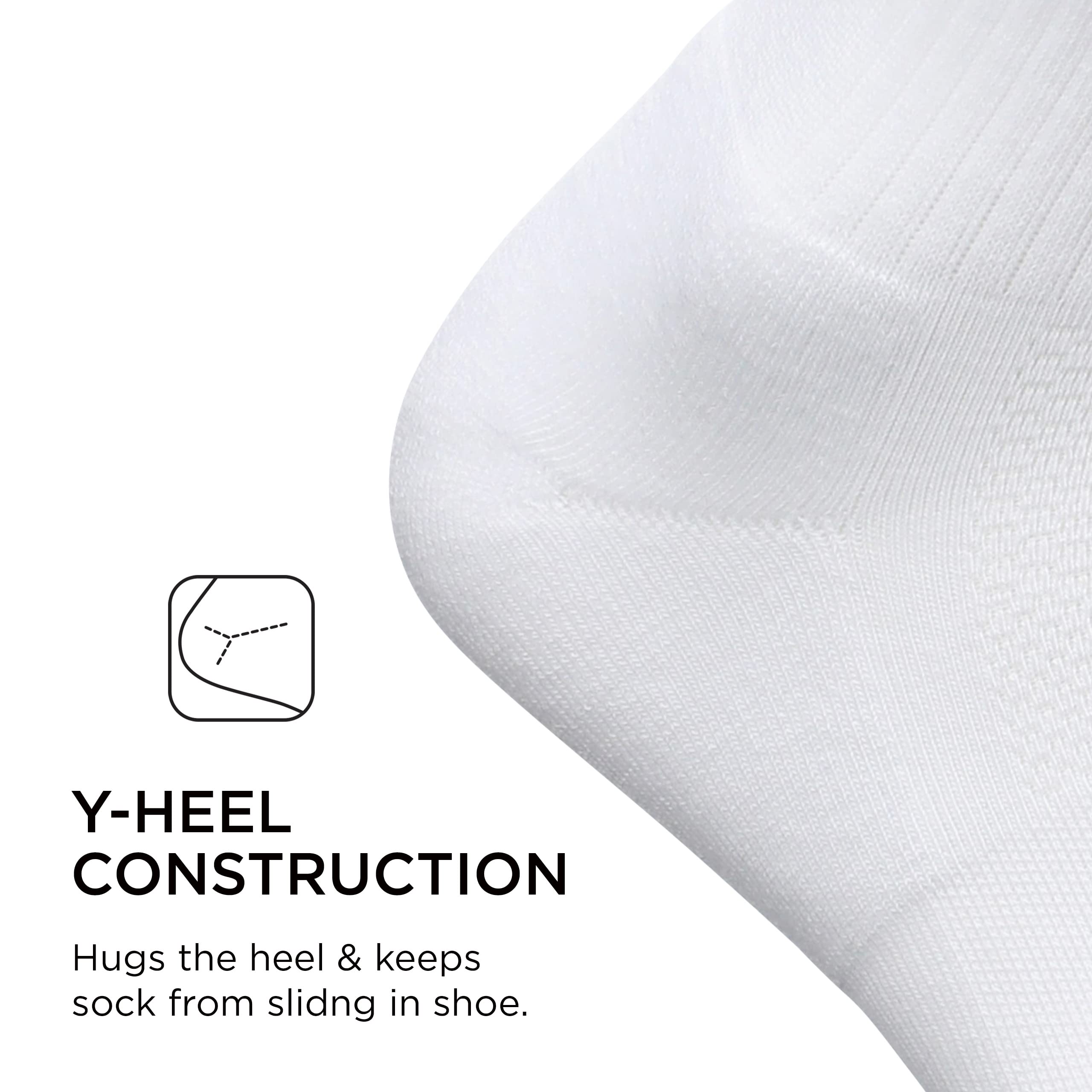 Feetures High Performance Max Cushion Classic Crew Socks for Women & Men - Moisture-Wicking Athletic Running & Hiking Socks (1 Pair) - Perfect for Marathon Training, Gym Workouts & Outdoor Adventures