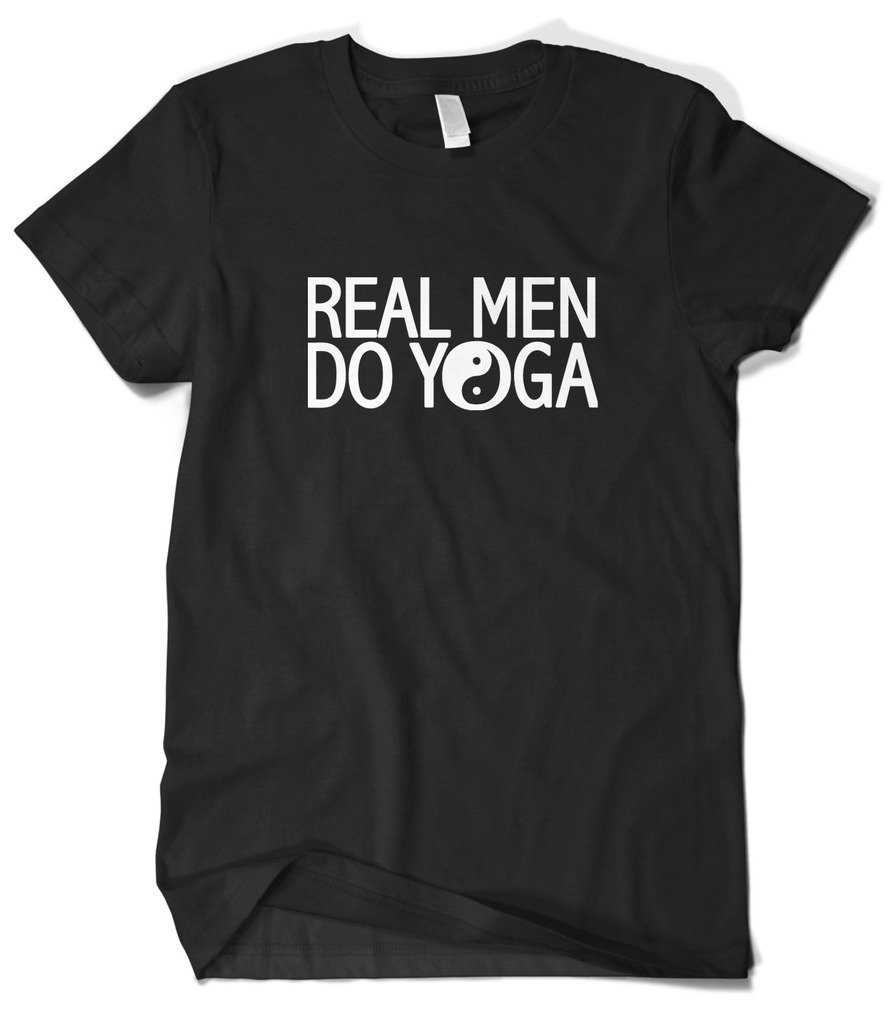 Cybertela Men's Yoga T-Shirt - Funny Workout & Gym Tee for Yoga Lovers - Perfect for Yoga Classes, Gym Sessions & Casual Wear