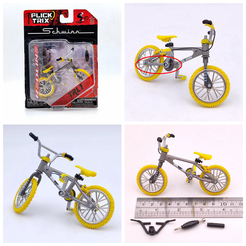 Premium Finger Bike FLICK TRIX Mini BMX Diecast Model Toy - Collectible Miniature Bicycle for Kids & Adults - Perfect for Office Desk Decor, Stress Relief, and Gift Giving