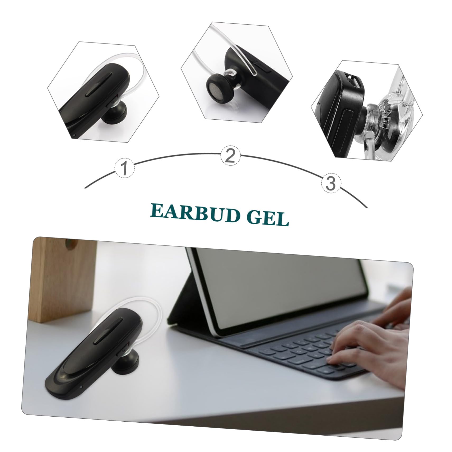 Angoily 40 Pcs Universal Replacement Ear Hooks for Earbuds - Soft Silicone Earphone Hooks Compatible with Most Wireless Earbuds - Perfect for Running, Workouts, and Sports Activities