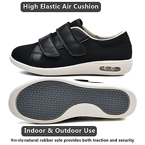 **JBTNBX Wide Width Men's Shoes - Adjustable Lightweight Diabetic & Edema Walking Sneakers for Elderly - Indoor/Outdoor Comfort for Daily Use, Exercise & Travel**
