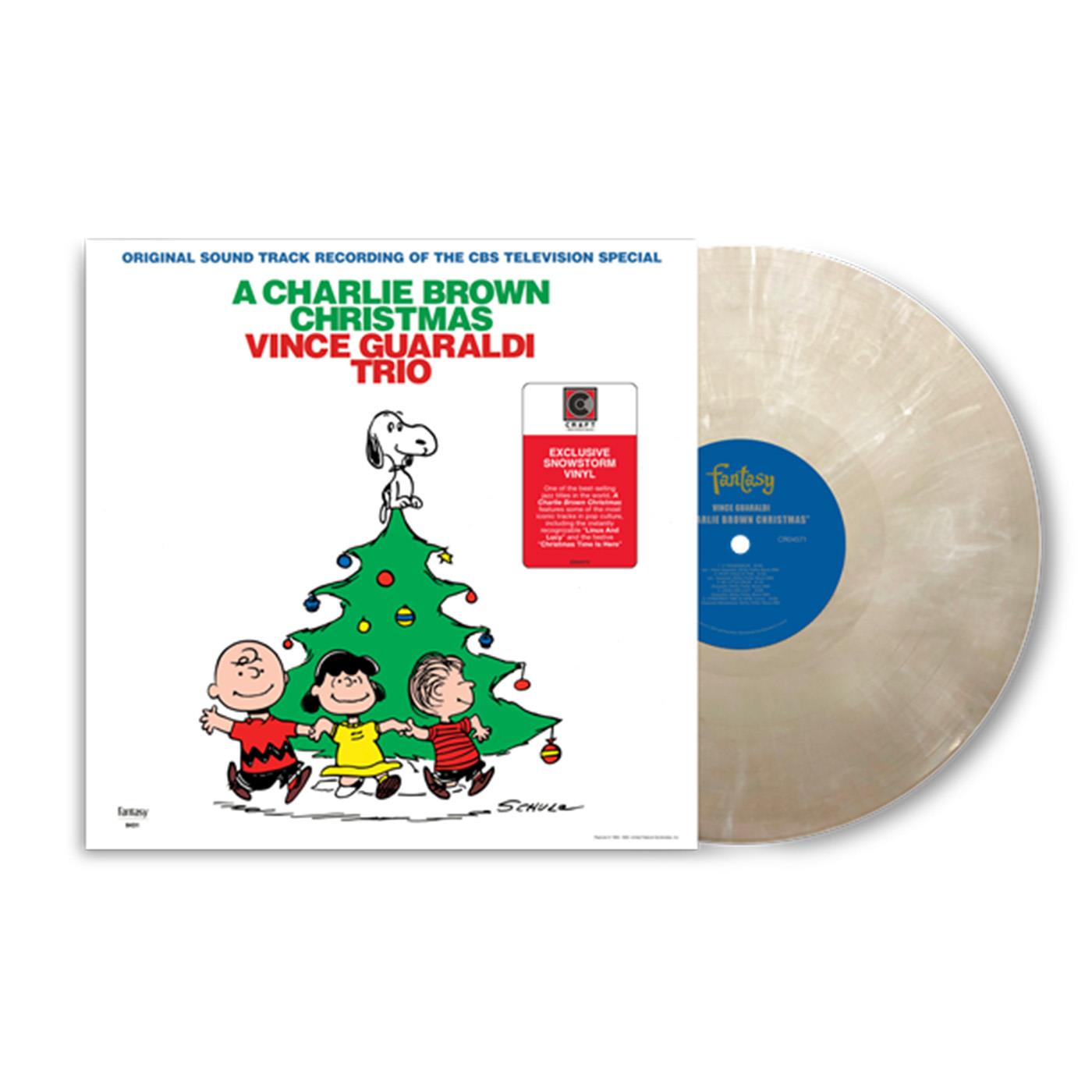 A Charlie Brown Christmas Snowstorm White Vinyl Record - Limited Edition Import - Perfect for Holiday Music Collectors & Christmas Decorations