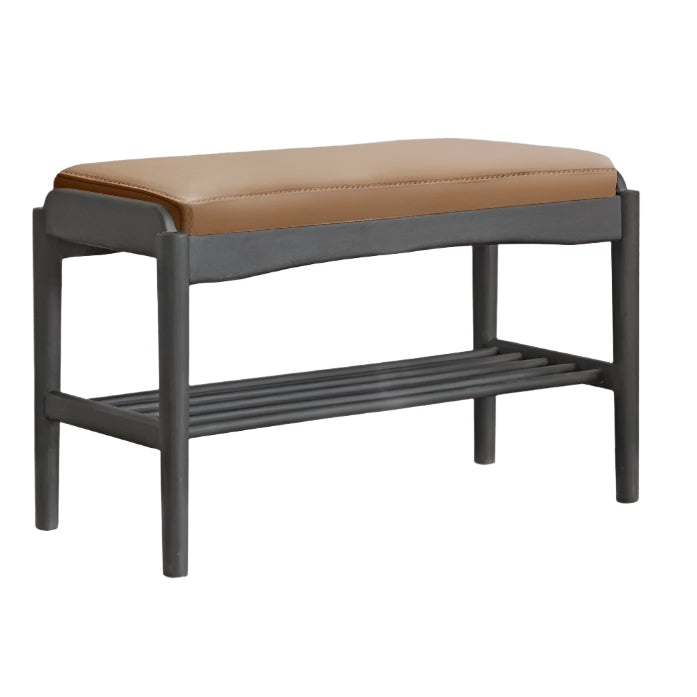 Solid Oak Wood Shoe Bench - Durable Entryway Shoe Storage & Seating for Home, Mudroom, or Bedroom - Perfect for Organizing Shoes & Putting On/Taking Off Footwear