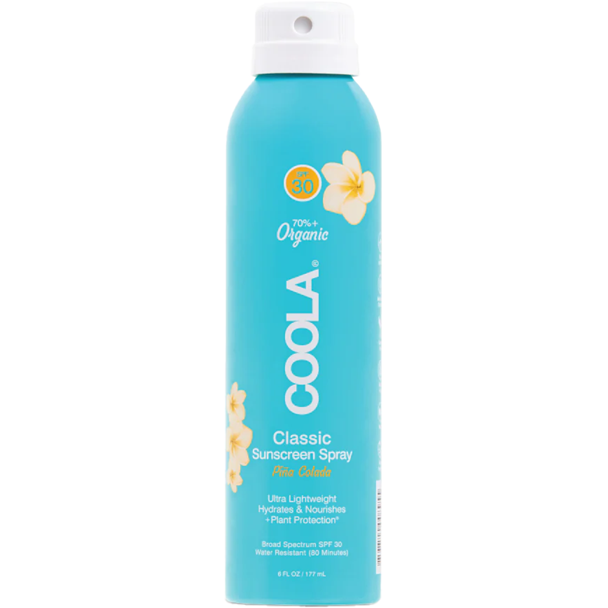 Organic Sunscreen Spray SPF 30 - Classic Body Sun Protection, Water Resistant, Broad Spectrum UVA/UVB Defense for Outdoor Activities, Beach & Sports