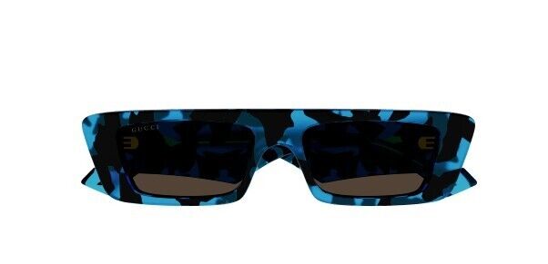 Gucci GG1331S 004 Havana/Brown Rectangular Men's Sunglasses | Polarized UV Protection | Classic Luxury Aviator Style for Driving, Travel & Outdoor Fashion