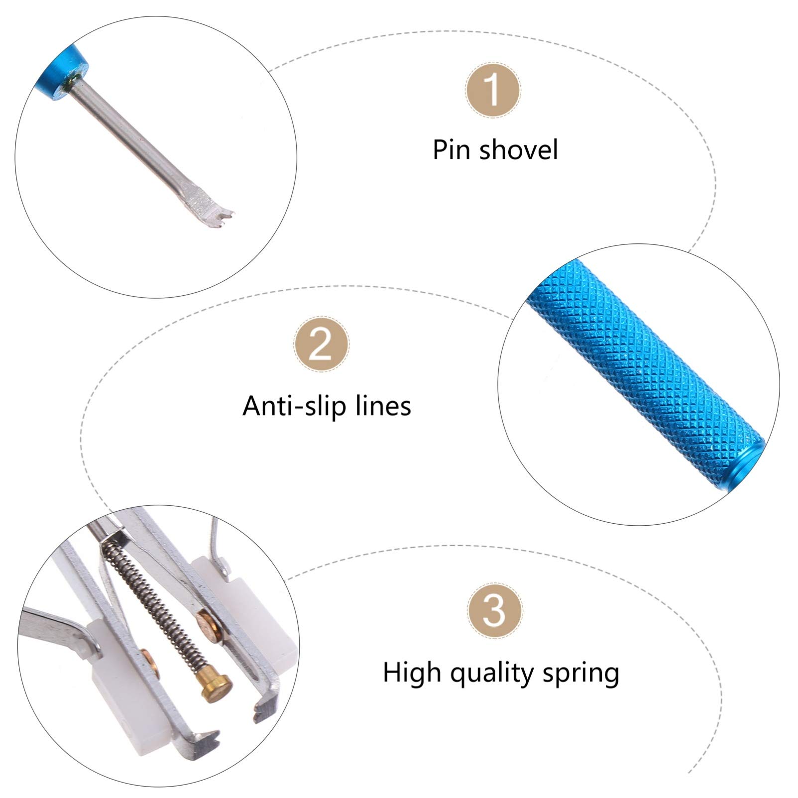 3-Piece Watch Repair Tool Kit - Watch Hand Lifter, Needle Remover & Spring Puller for Professional Watch Dismantling | Perfect for Watchmakers, Jewelers & DIY Enthusiasts