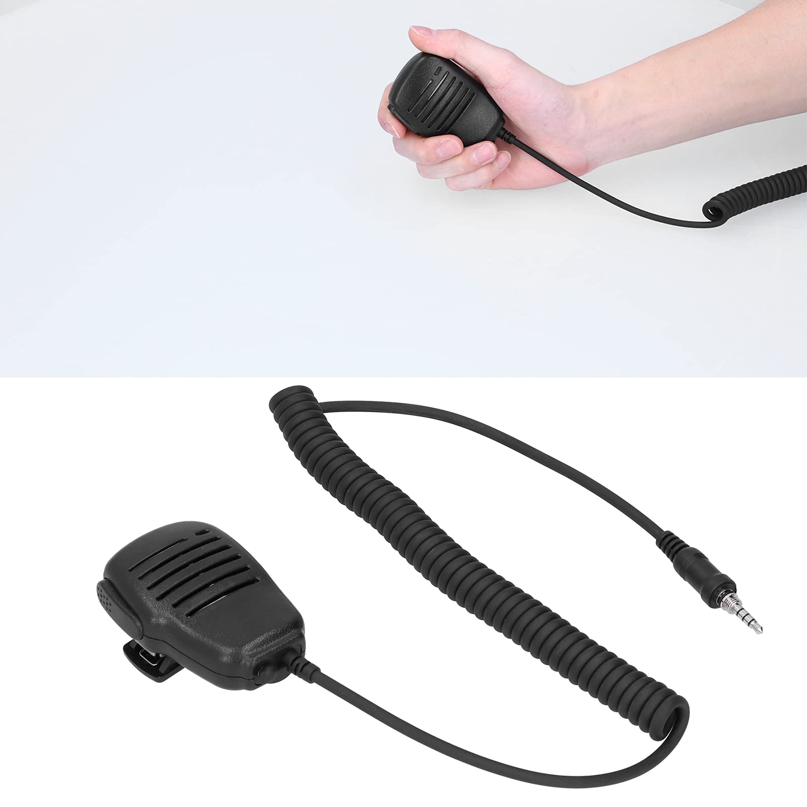 Yaesu VX6R VX7R FT270 VX127 PTT Handheld Shoulder 2-Way Radio External Speaker Mic - Durable Talkie Speaker Microphone for Clear Communication - Perfect for Outdoor Adventures, Construction Sites & Emergency Response