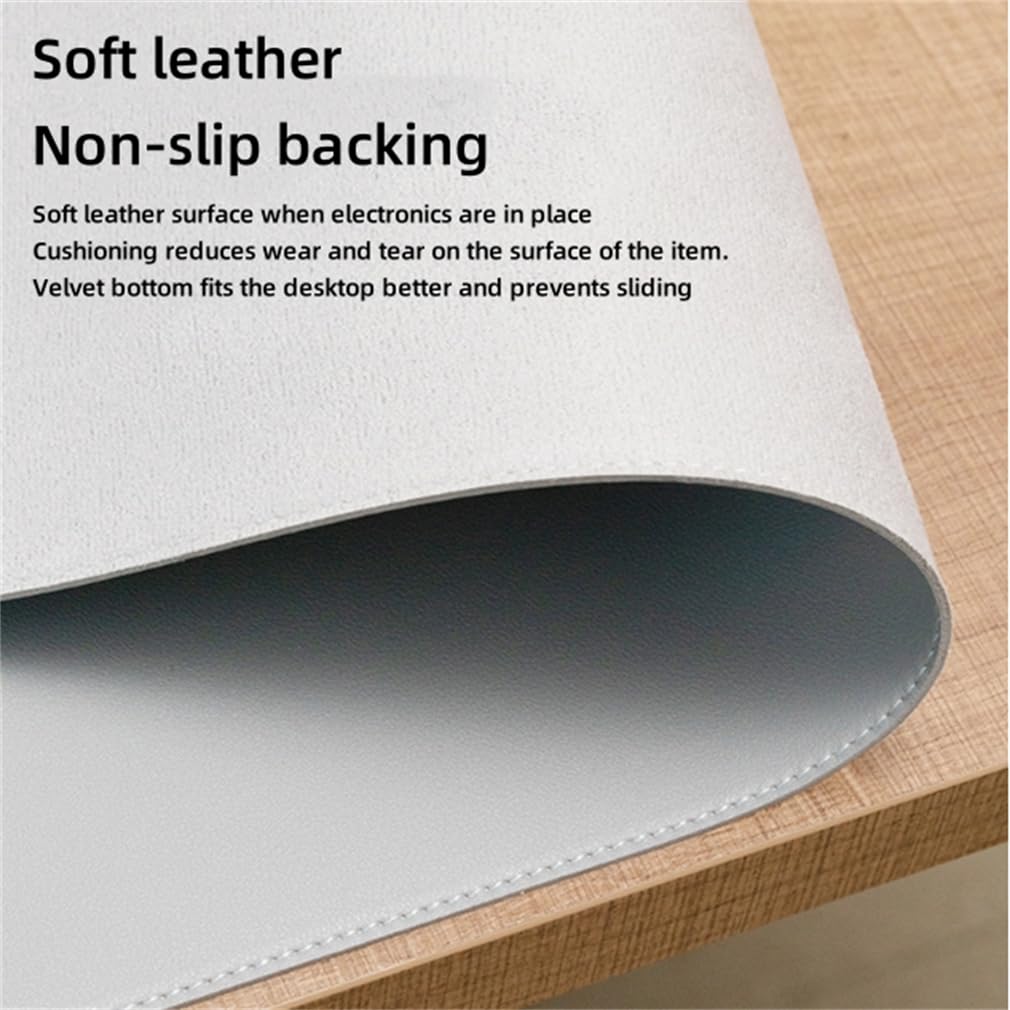 Premium Non-Slip PU Leather Desk Blotter - Waterproof Writing Pad & Keyboard Protector (31