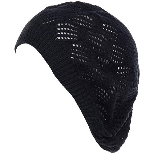 Mesh Diamond Knit-black