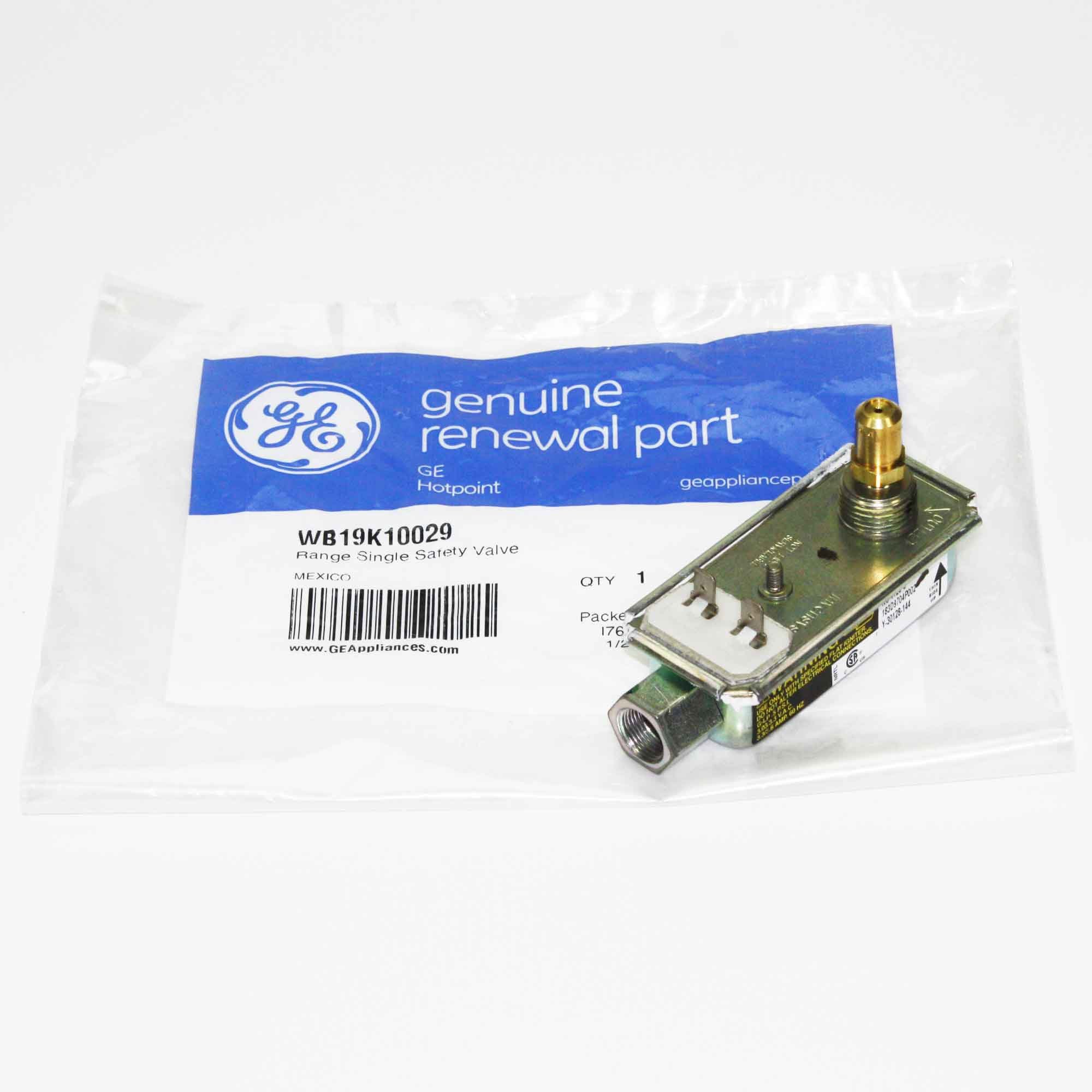 GE WB19K10029 Safety Valve Single - Replacement Part for GE Appliances - Perfect for Refrigerators, Dishwashers & Water Heaters