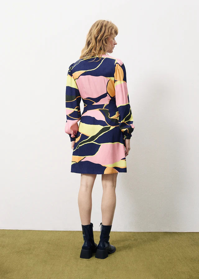 Stylish Abelinia Wrap Dress in Multicolor - Perfect for Casual Outings, Parties & Beach Vacations