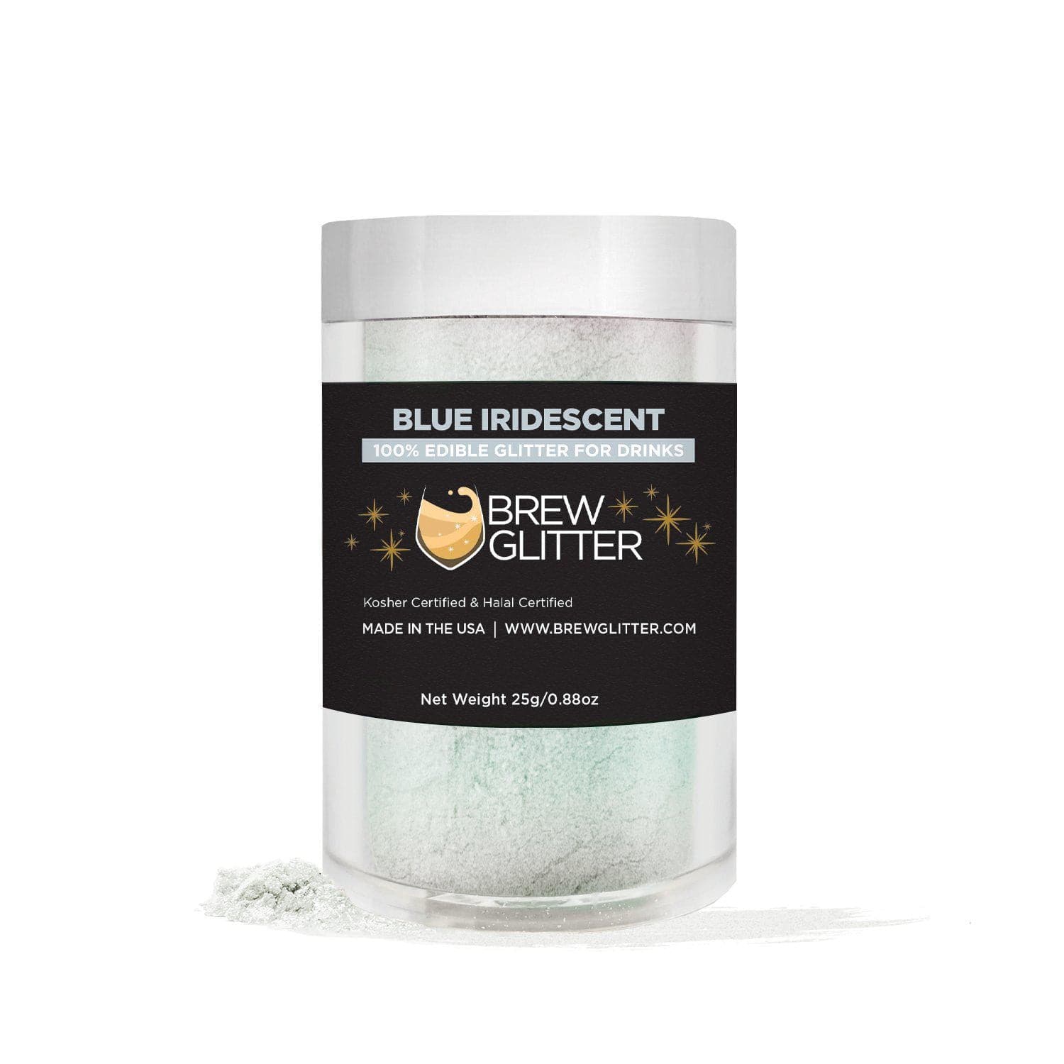 Blue Iridescent Brew Glitter® Bulk Size - 1 Pound for Crafts, Soap Making & DIY Projects | Perfect for Resin Art, Slime & Nail Polish