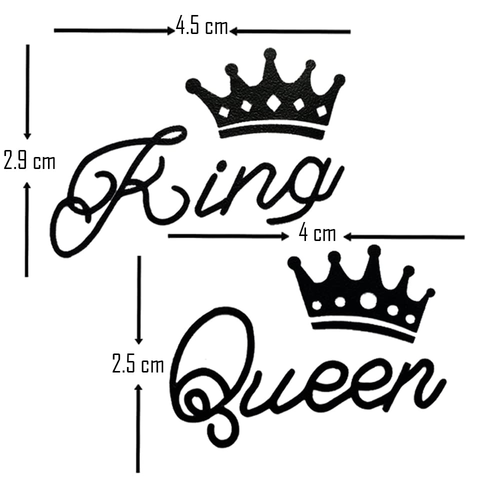 Comet Busters King & Queen Temporary Tattoos - Cute Couple Body Art Stickers (BT036) - Perfect for Date Nights, Cosplay & Couple Matching Outfits