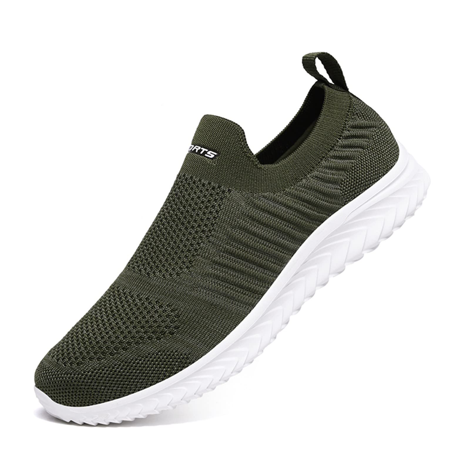 Women's Wide Width Slip-On Sneakers - Hands-Free Running & Walking Shoes for Men & Women - Casual High Top Tennis Shoes & Loafers - Red Dress Sneakers for Work, Gym & Everyday Wear
