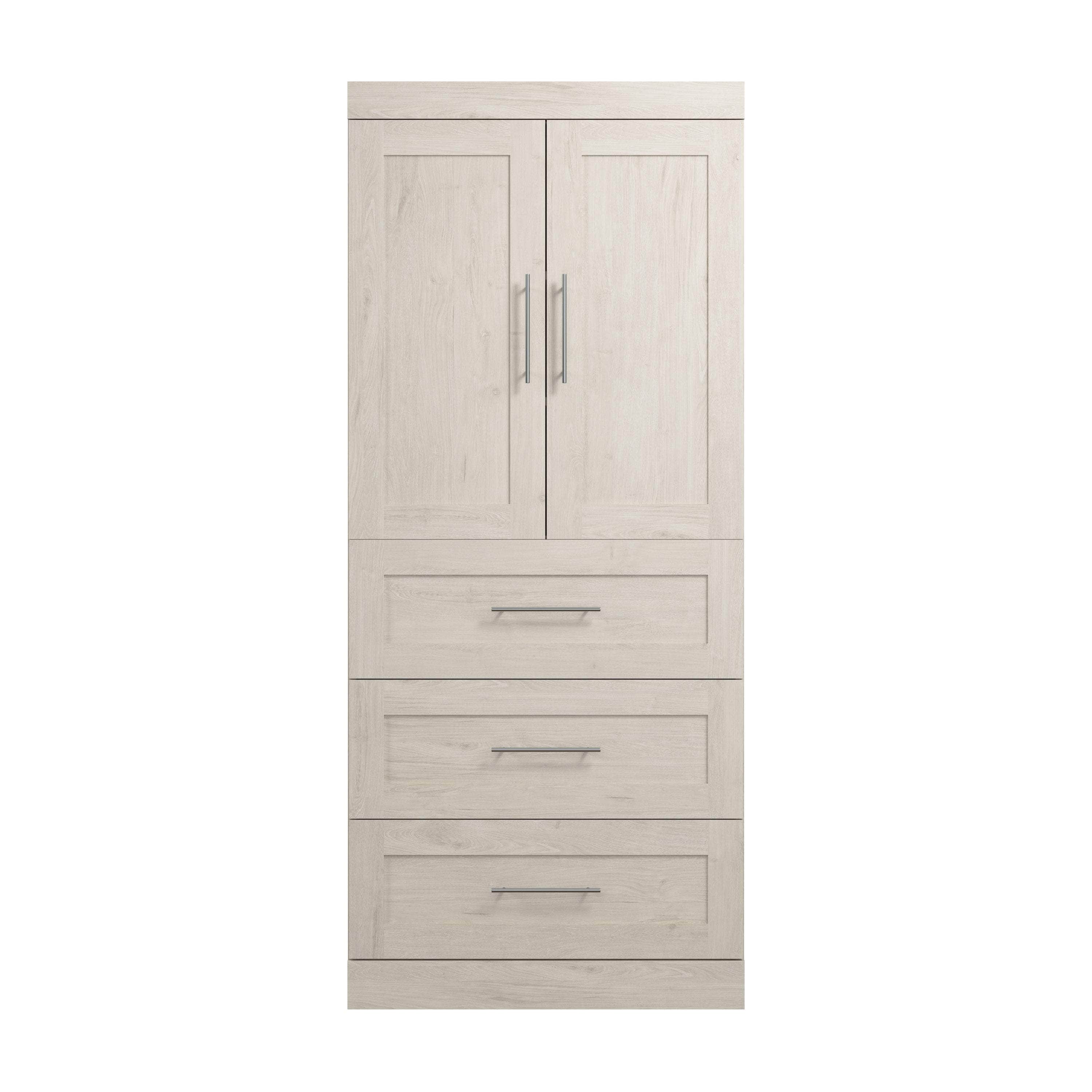 36W Wardrobe with 3 Drawers - 5 Color Options for Bedroom, Closet & Storage Organization | Space-Saving Furniture for Small Apartments