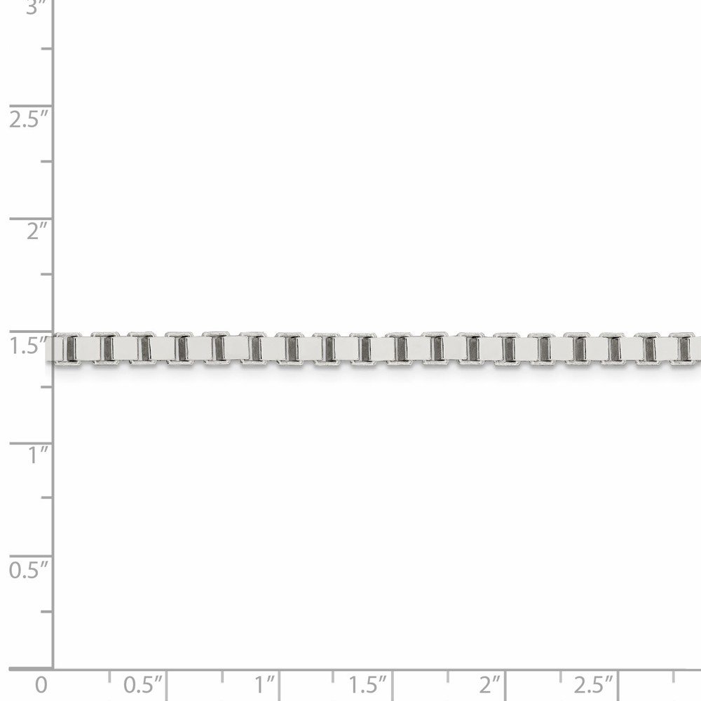 925 Sterling Silver 3.75mm Box Chain Necklace with Lobster Clasp - Durable & Hypoallergenic Jewelry for Women & Men - Perfect for Everyday Wear, Gifts & Special Occasions