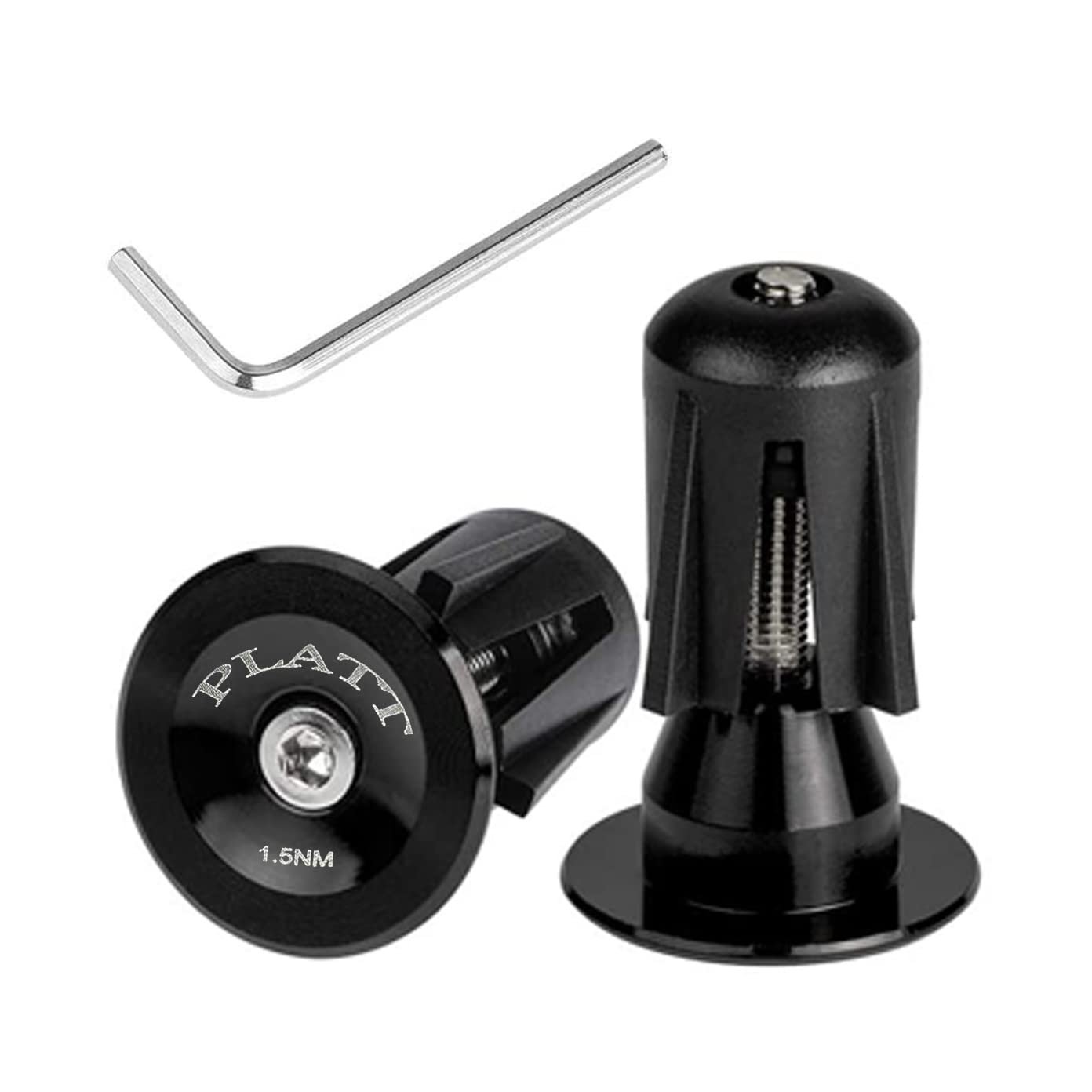 Aluminum Bike Handlebar End Plugs - Durable Road Bike, Mountain Bike & BMX Handlebar Caps (1 Pair) - Perfect for Cycling Safety & Comfort on Any Terrain