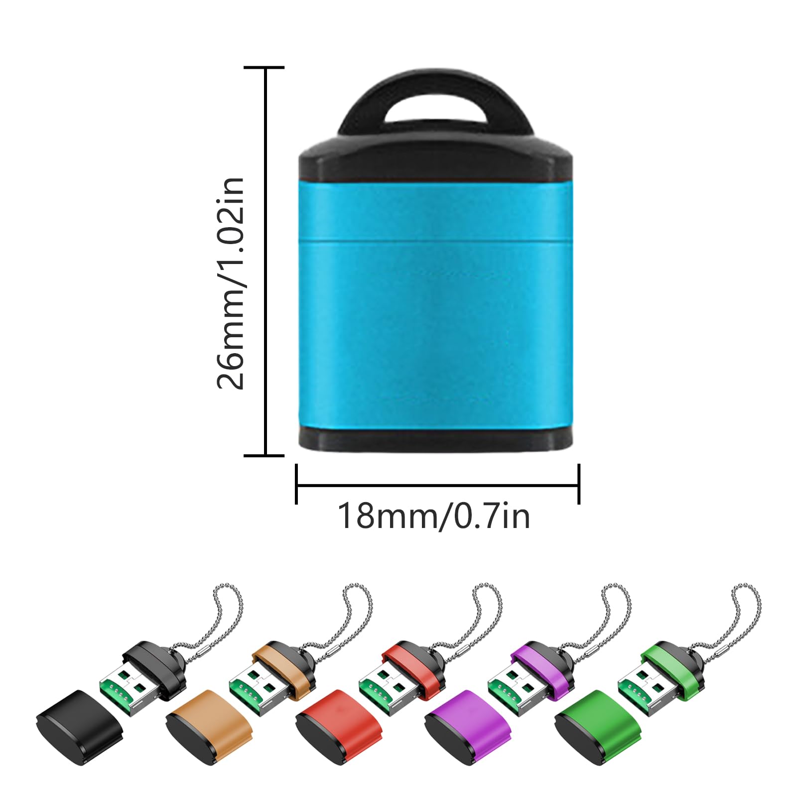 CASNO USB 2.0 Memory Card Reader Adapter - Multi-Slot SD/TF Card Reader for Laptops & PCs - High-Speed Data Transfer - Compatible with SD/SDHC/SDXC/MMC/RS-MMC/T-Flash Cards - Perfect for Photographers, Designers & Office Use