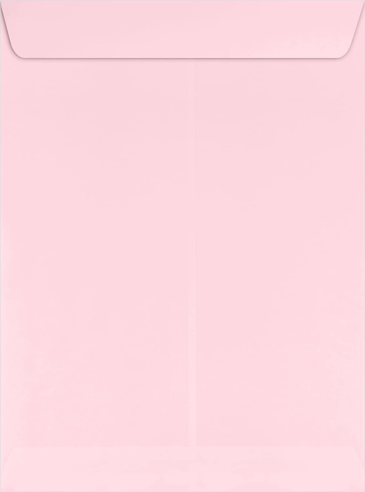 LUXPaper 9 x 12 Open End Envelopes - Self Seal, Candy Pink, 80lb Text Weight, Pack of 500 | Perfect for Wedding Invitations, Business Mailings & Greeting Cards