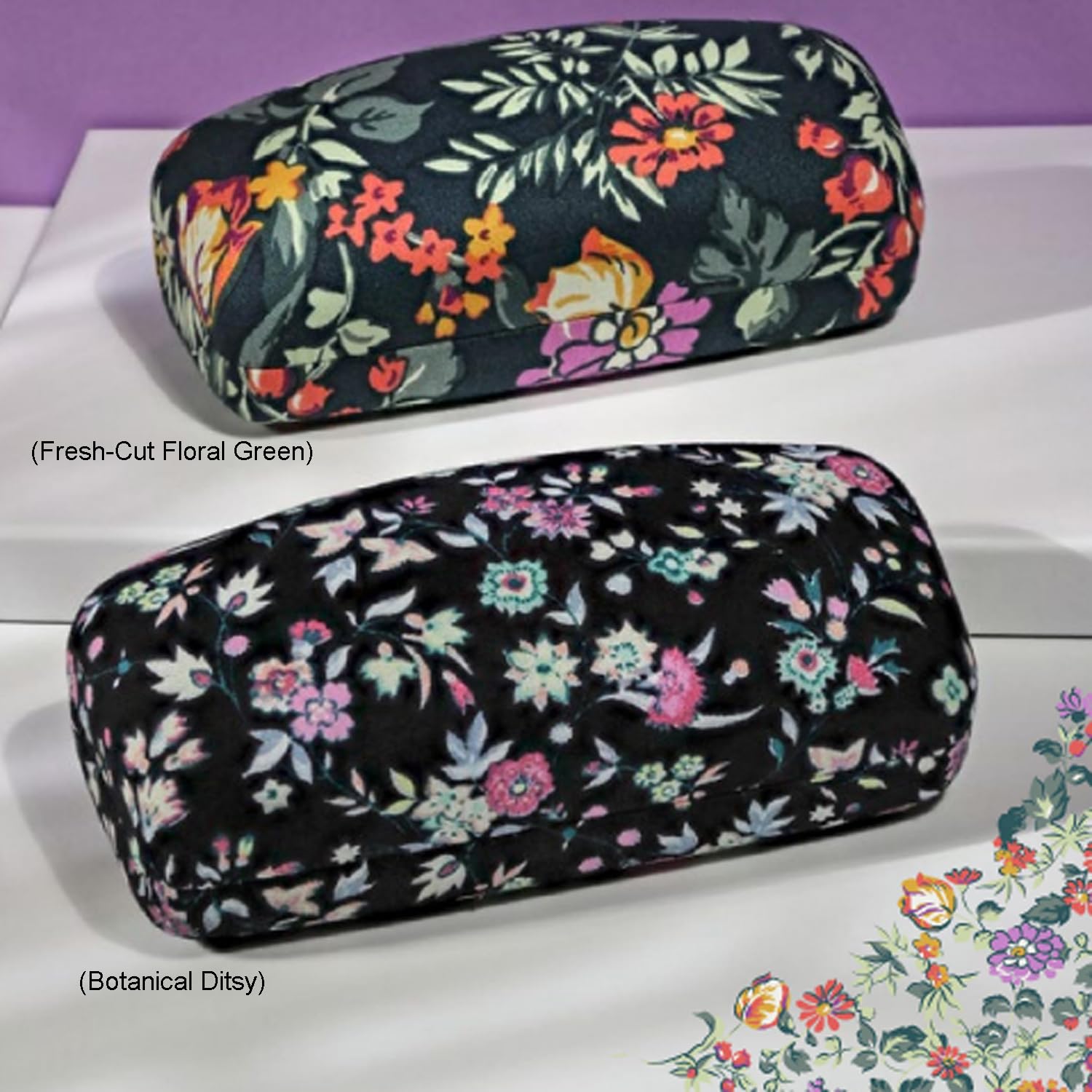 Vera Bradley Sunglasses & Eyeglasses Hard Shell Protective Case - Durable Clamshell Design for Travel, Storage & Everyday Use