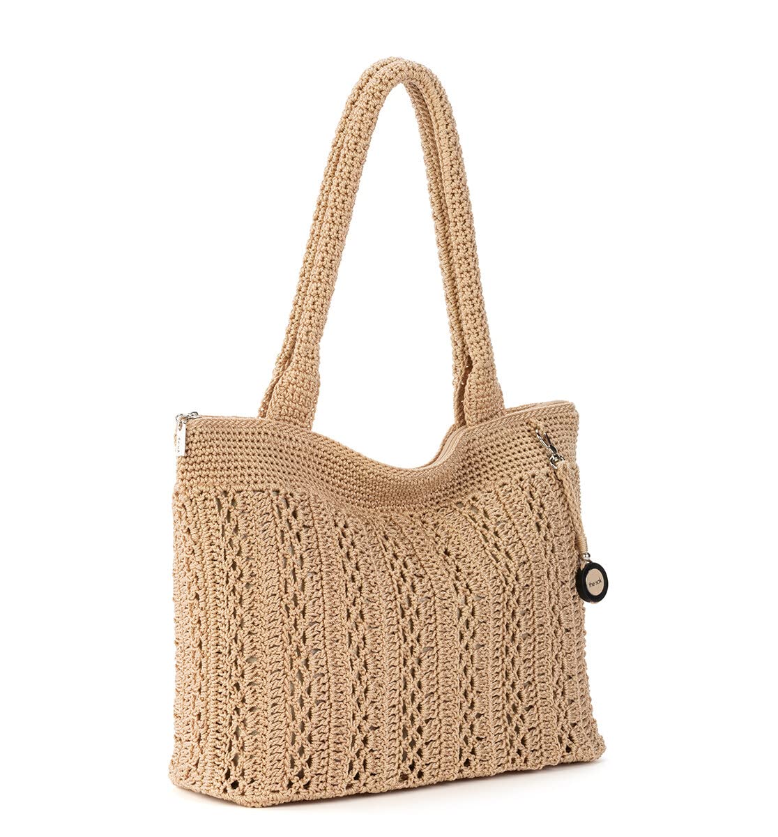The Sak Crafted Classics Tote Bag - Hand Crocheted Women's Purse for Everyday Use, Travel & Beach | Stylish Carryall Shoulder Bag with Comfortable Straps | Perfect for Work, Shopping and Weekend Getaways
