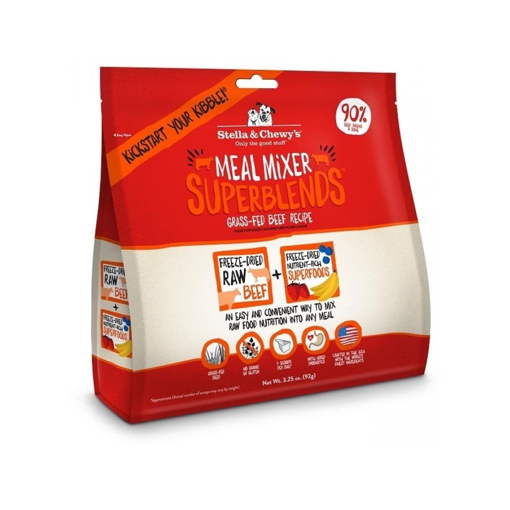 Premium Freeze-Dried Grass-Fed Beef Dog Food Topper - High Protein Meal Mixer for Dogs - Grain-Free & Natural Supplement for Healthy Skin & Coat - Perfect for Kibble, Raw & Homemade Dog Food