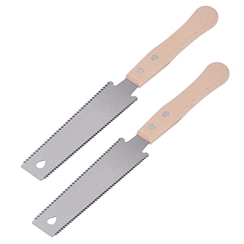 Premium Heavy Duty Hand Saw with Two Wooden Handles & Polished Teeth - Durable DIY Tool for Woodworking, Carpentry, and Home Improvement Projects