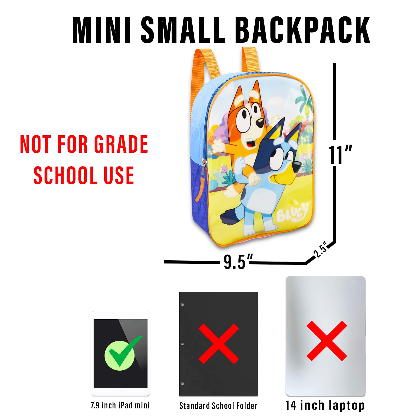 Bluey Mini Backpack for Kids - 11