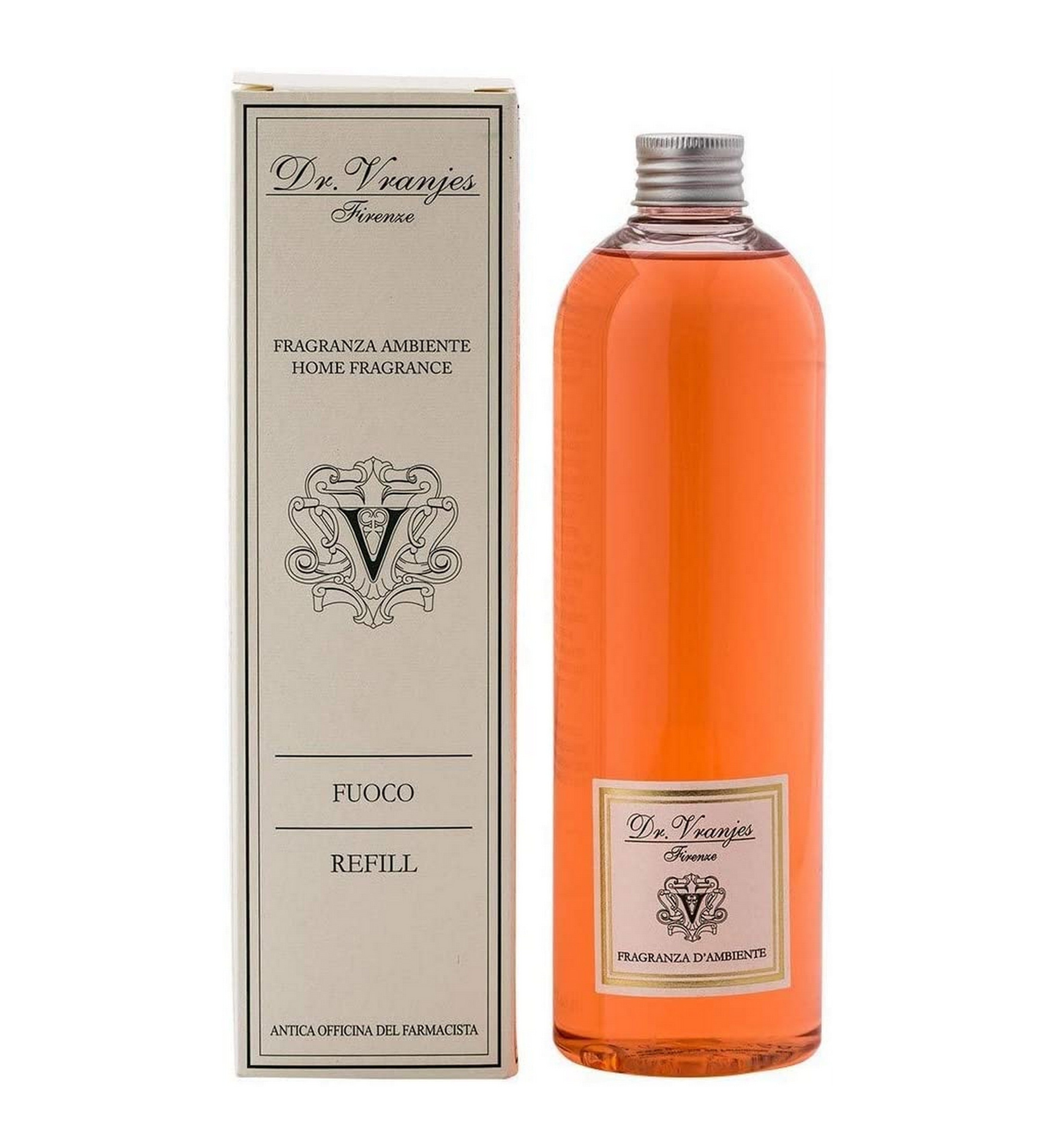 Dr. Vranjes Fire Scented Crystal Room Diffuser Refill 500ml - Premium Home Fragrance for Living Room, Bedroom & Office Aromatherapy