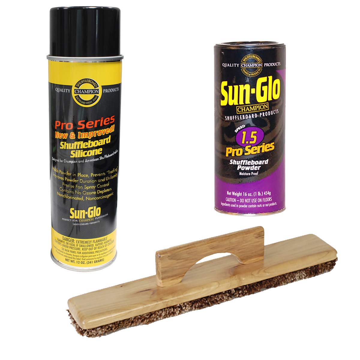 Sun-Glo Pro-Series #1.5 Wax, Sweep & Silicone Spray - Premium Bowling Lane Maintenance Kit for Professional Shine & Protection