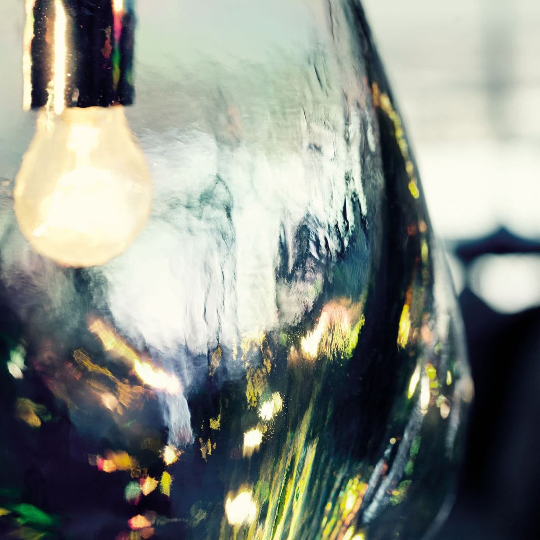 FontanaArte Bolla Large LED Pendant Light - Modern Glass Bubble Chandelier for Living Room, Dining Room, Bedroom Lighting Decor