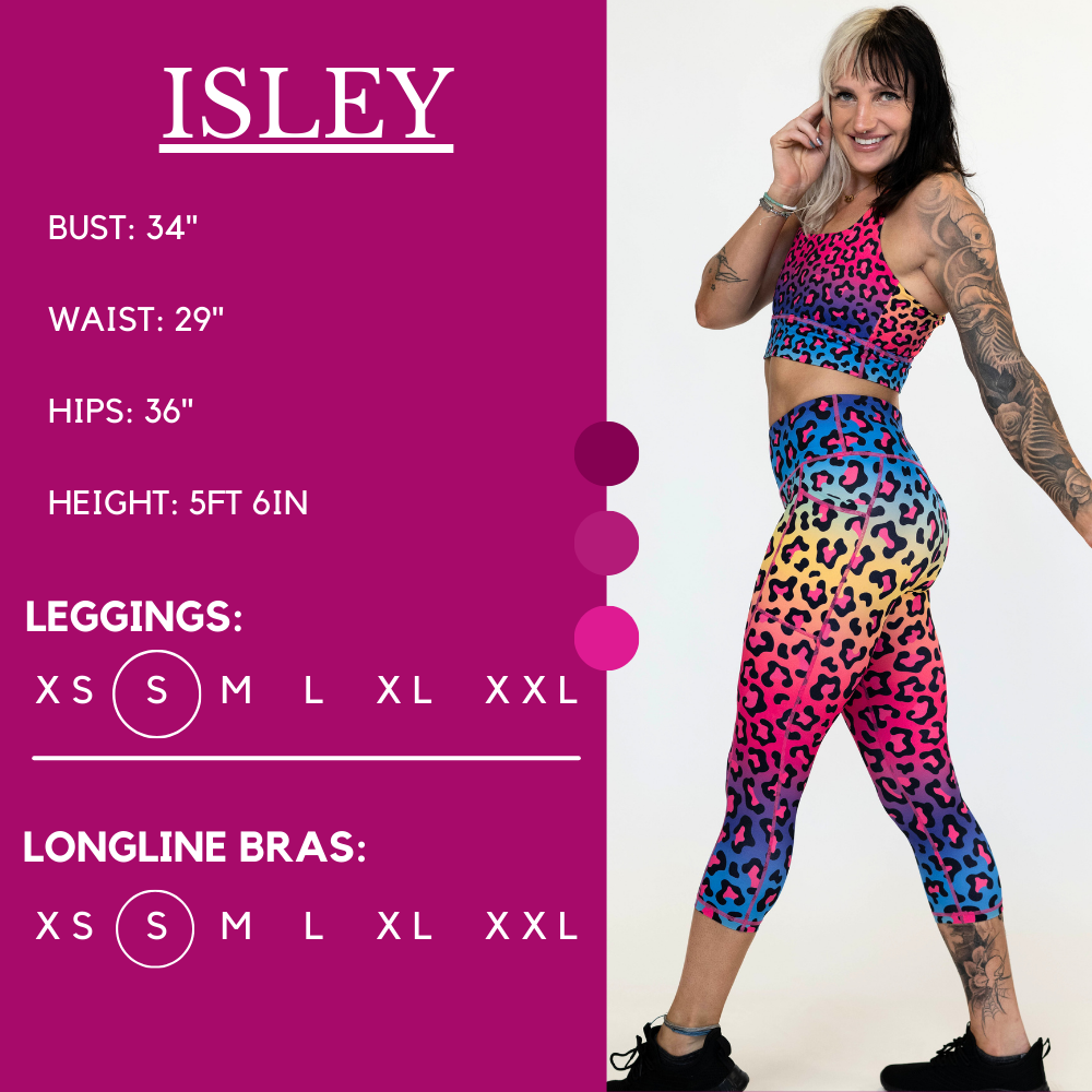 Rainbow Leopard Print Yoga Pants for Women - High Waisted Stretchy Workout Leggings - Gym, Running, Lounge & Casual Wear