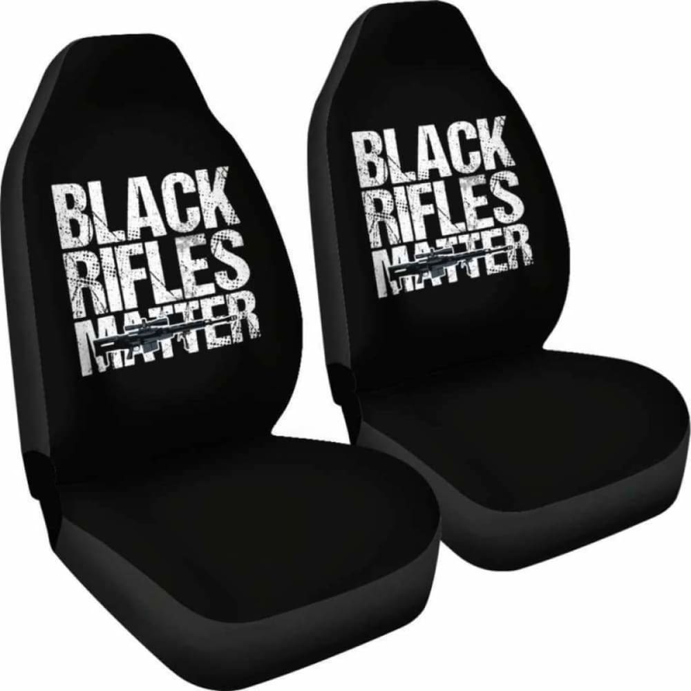 Black Rifles Matter Amendment Car Seat Covers - Durable & Stylish Seat Protectors for Trucks, SUVs & Jeeps - Perfect for Outdoor Enthusiasts & 2nd Amendment Supporters