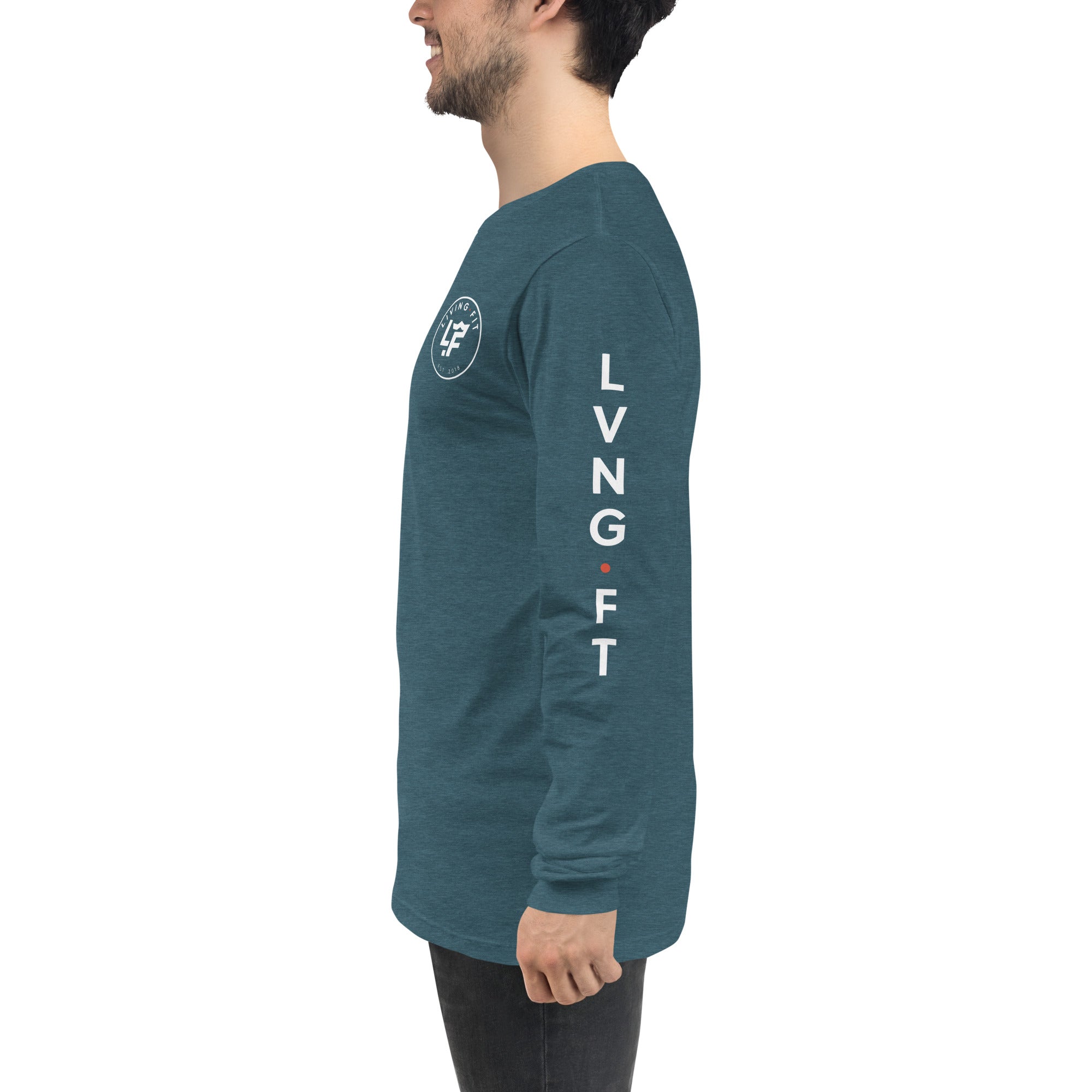 Stylish Long Sleeve T-Shirt with Circle Logo & Arm Design - Perfect for Casual Wear, Street Fashion & Everyday Outfits