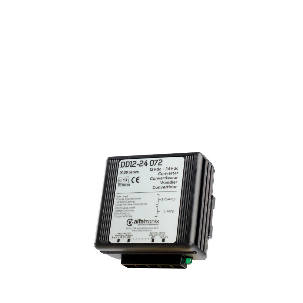 Alfatronix DD Series 12V to 24V DC Voltage Converter 72W 3A Power Supply - Perfect for Automotive, Marine & Industrial Applications