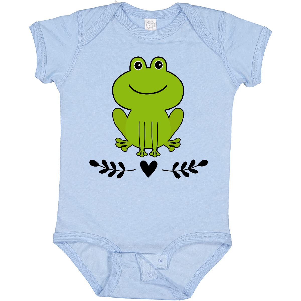 Inktastic Frog Lover Baby Bodysuit - Cute Green Frog Design Soft Cotton Onesie for Newborns & Infants - Perfect for Playtime, Photo Shoots & Everyday Wear