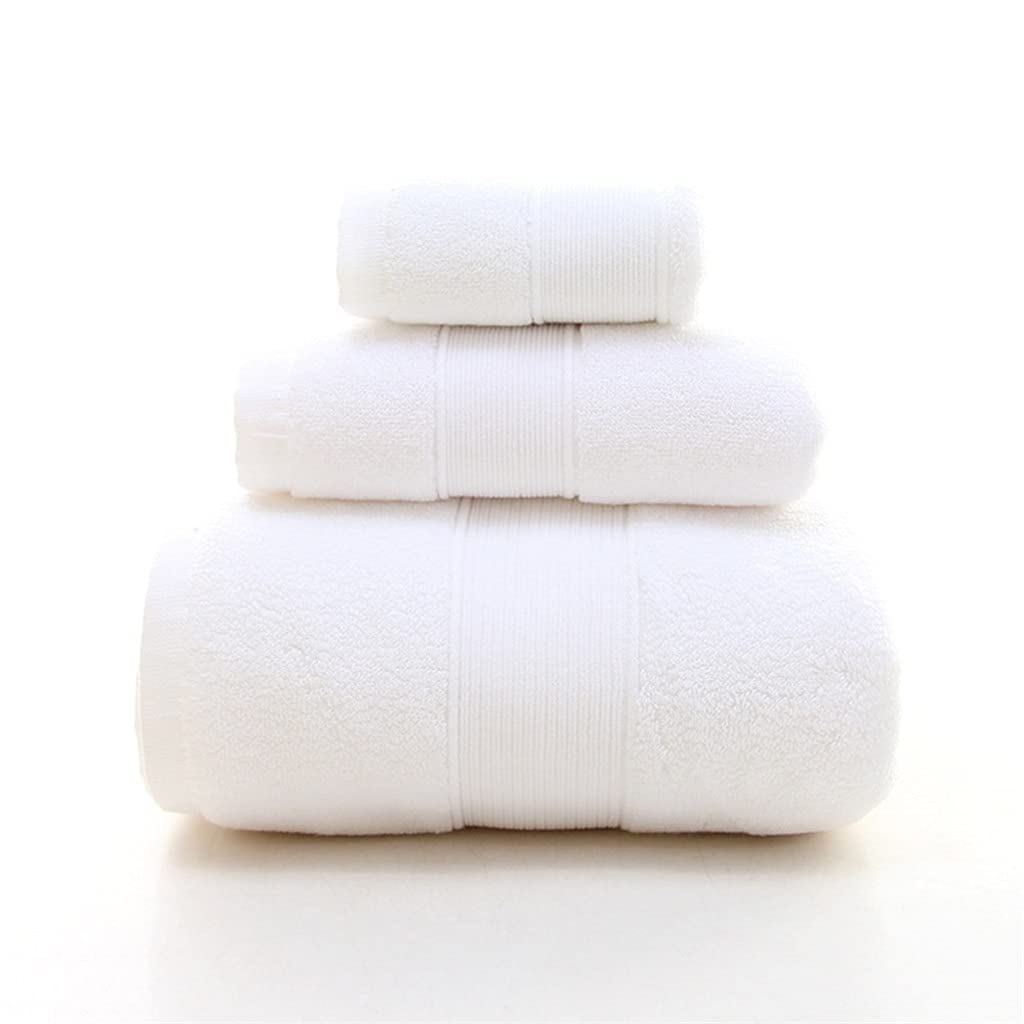JEONSWOD 3-Piece Bath Towel Set - Ultra Soft & Absorbent 100% Cotton Bath Towels, Hand Towels & Washcloths for Adults - Luxury Bathroom Towel Collection (Grey) - Perfect for Spa, Gym & Home Use