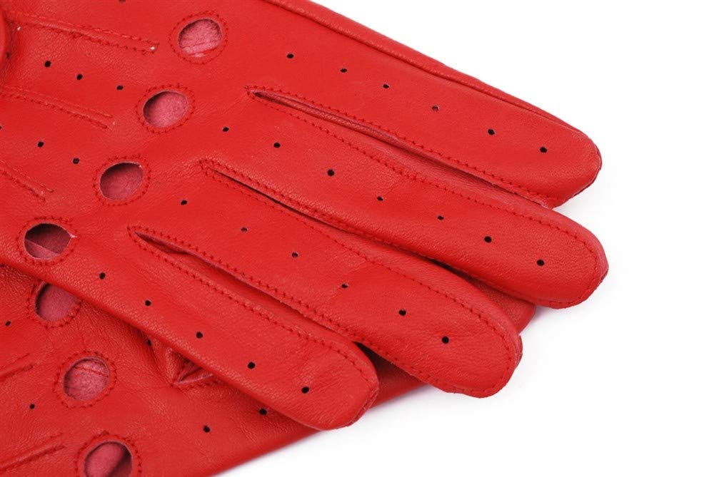 Premium Genuine Leather Driving Gloves for Men - Comfortable & Durable Touchscreen Compatible - Perfect for Sports Cars, Luxury Vehicles & Winter Commuting
