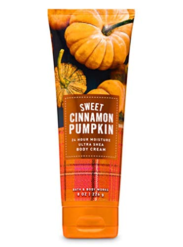 Bath & Body Works Sweet Cinnamon Pumpkin Ultra Shea Body Cream 8 oz - Moisturizing Hand & Body Lotion for Dry Skin - Perfect for Fall & Winter Hydration, Gift Sets & Self-Care Routine