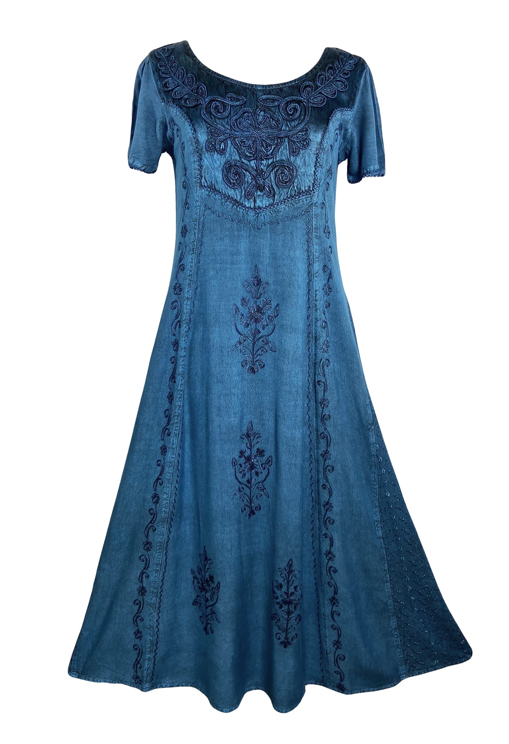 Agan Traders Women's 2025 Spring Sleeveless Maxi Dress - Floral Embroidered Long Sun Dress Gown for Beach, Wedding & Summer Vacation