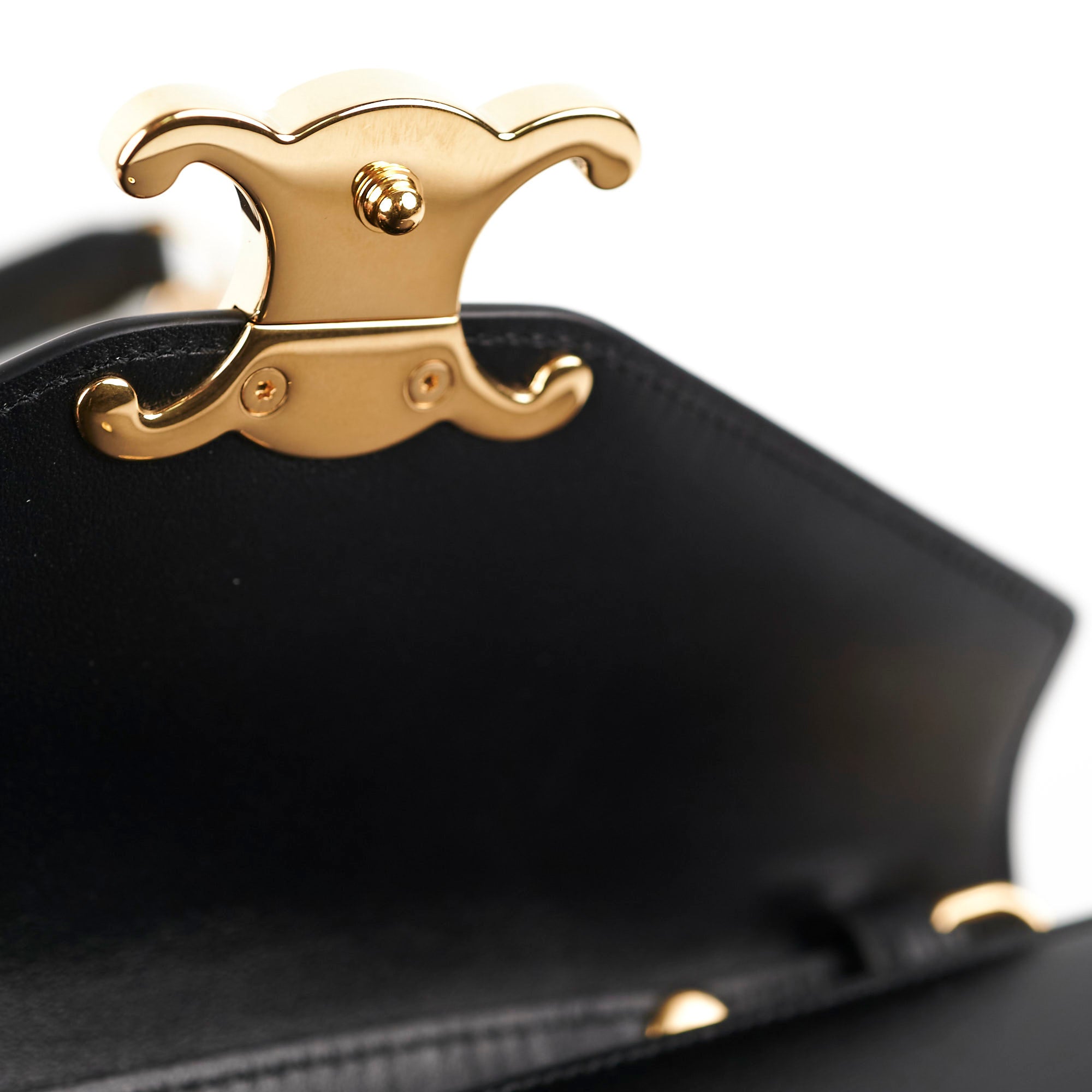 Celine Triomphe Black Wallet On Chain WOC - Stylish Crossbody Bag for Women | Perfect for Evening Parties, Date Nights & Daily Essentials