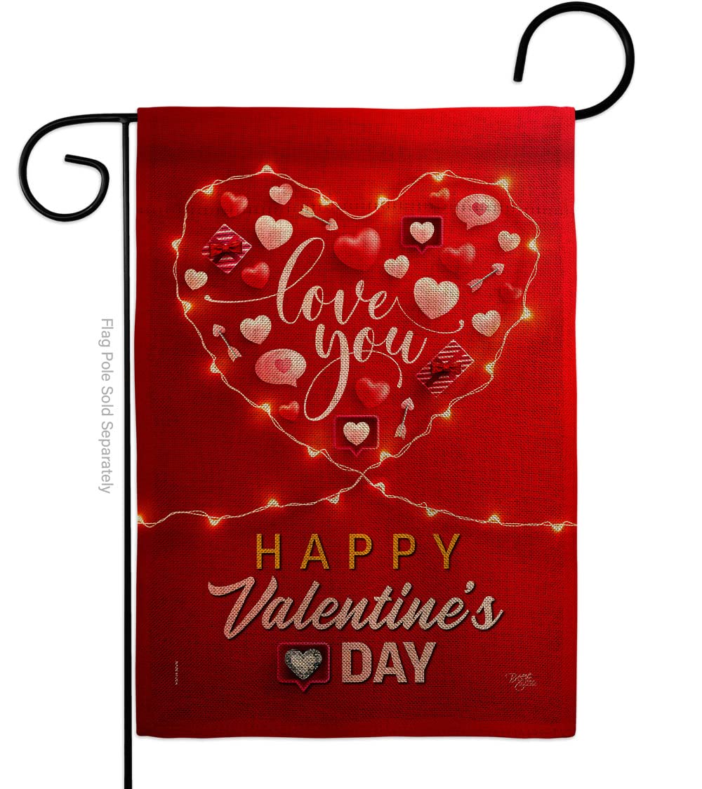 Love Garden Flag - Valentine's Day Decor for Home & Yard