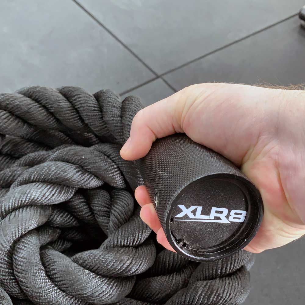 XLR8 Battle Rope 10m (33ft) Heavy Duty Workout Rope for CrossFit, Strength Training & Home Gym - Ideal for Cardio, Endurance & Full Body Exercise