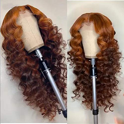 13×4 HD Transparent Lace Front Wigs - #30/99J Colored Curly Deep Wave Human Hair - Pre Plucked Virgin Glueless Wig with Baby Hair & Natural Hairline - 150% Density - 20 Inch Soft Natural Wave Wigs for Black Women - Perfect for Daily Wear, Parties & Special Occasions