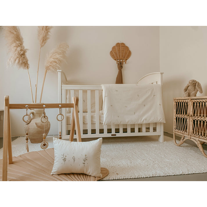 Mini Manila 5-Piece Crib Bedding Set - Soft Baby Crib Sheets & Blanket for Nursery, Boys & Girls - Perfect for Newborns, Toddlers & Daycare Use