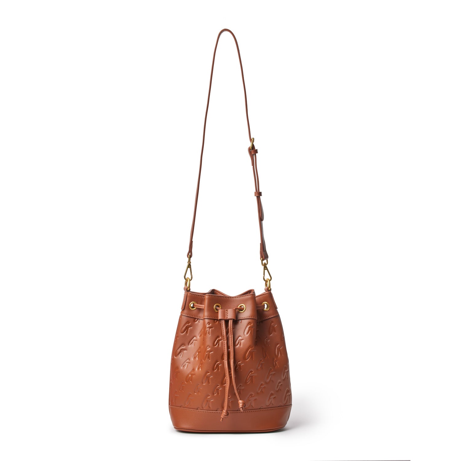 MEDIUM MONOGRAM BUCKET BAG in Brown | Luxury Designer Handbag for Women | Perfect for Work, Travel & Everyday Use