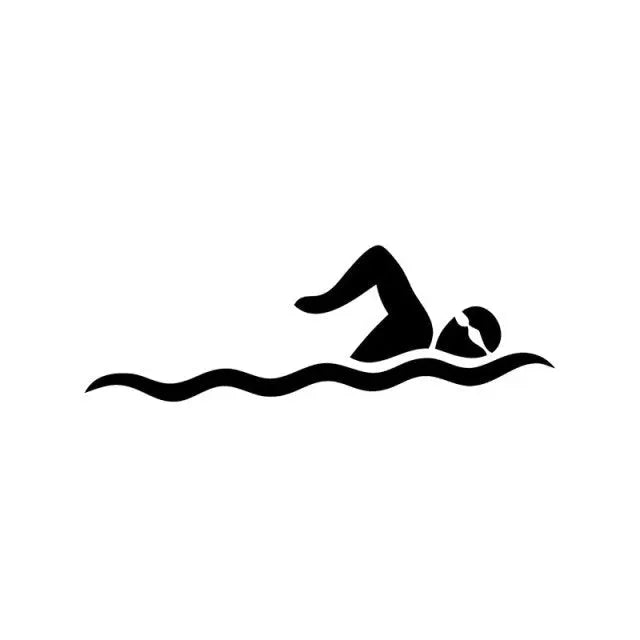 Vinyl Swimming Stickers - Personalized Waterproof Diving Decals for Pool, Swim Gear & Water Bottles | Perfect for Swim Competitions, Summer Activities & Aquatic Sports