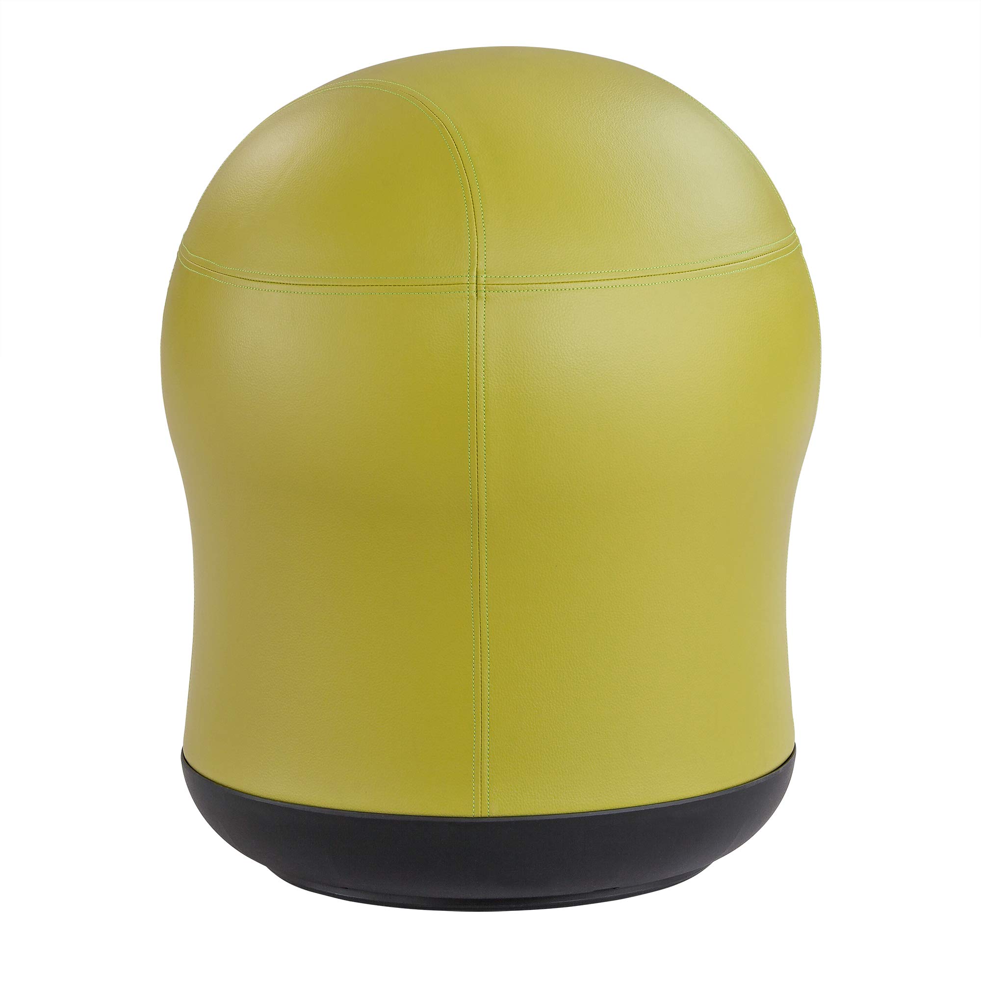 Safco Zenergy Swivel Ball Chair - Anti-Burst Vinyl Exercise Ball for Active Sitting | Home Office & Classroom Ergonomic Seating Solution | Perfect for K-12 Students & Adults | Green Stability Ball for Yoga, Fitness & Workstation Use